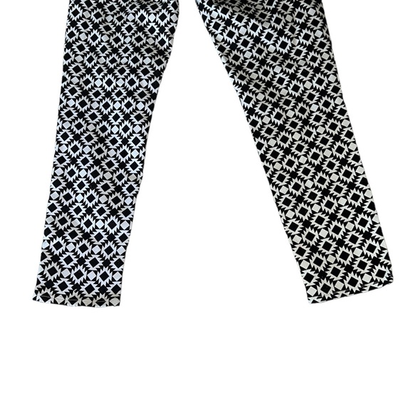 J. Crew Black White Geometric Kaleidoscope Print  Stretch Ankle Skinny Jeans  29 - Picture 11 of 15